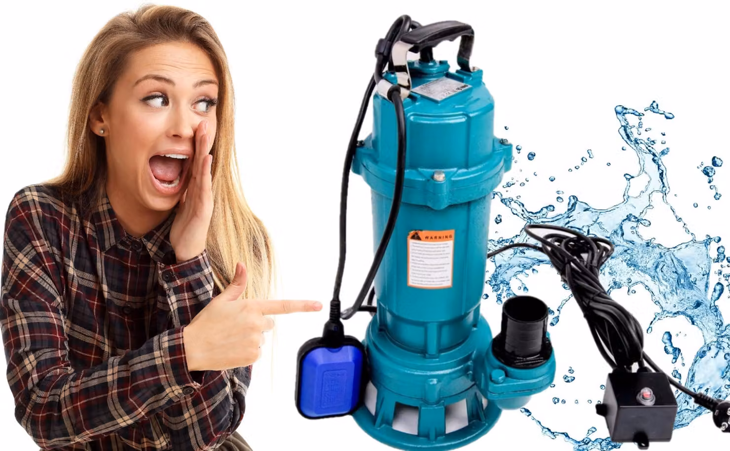 IBO | Pompa Sommersa Furiatka 1100 - 15 m - Efficiente E Resistente - Ideale Per Acque Reflue