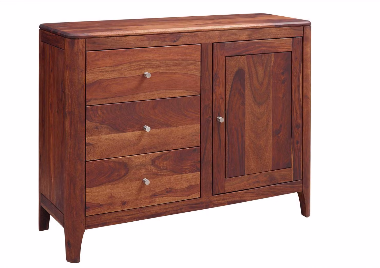 MASSIVMOEBEL24 | credenza in legno di Sheesham / palissandro 110x40x86 Noce oliato BROOKLYN