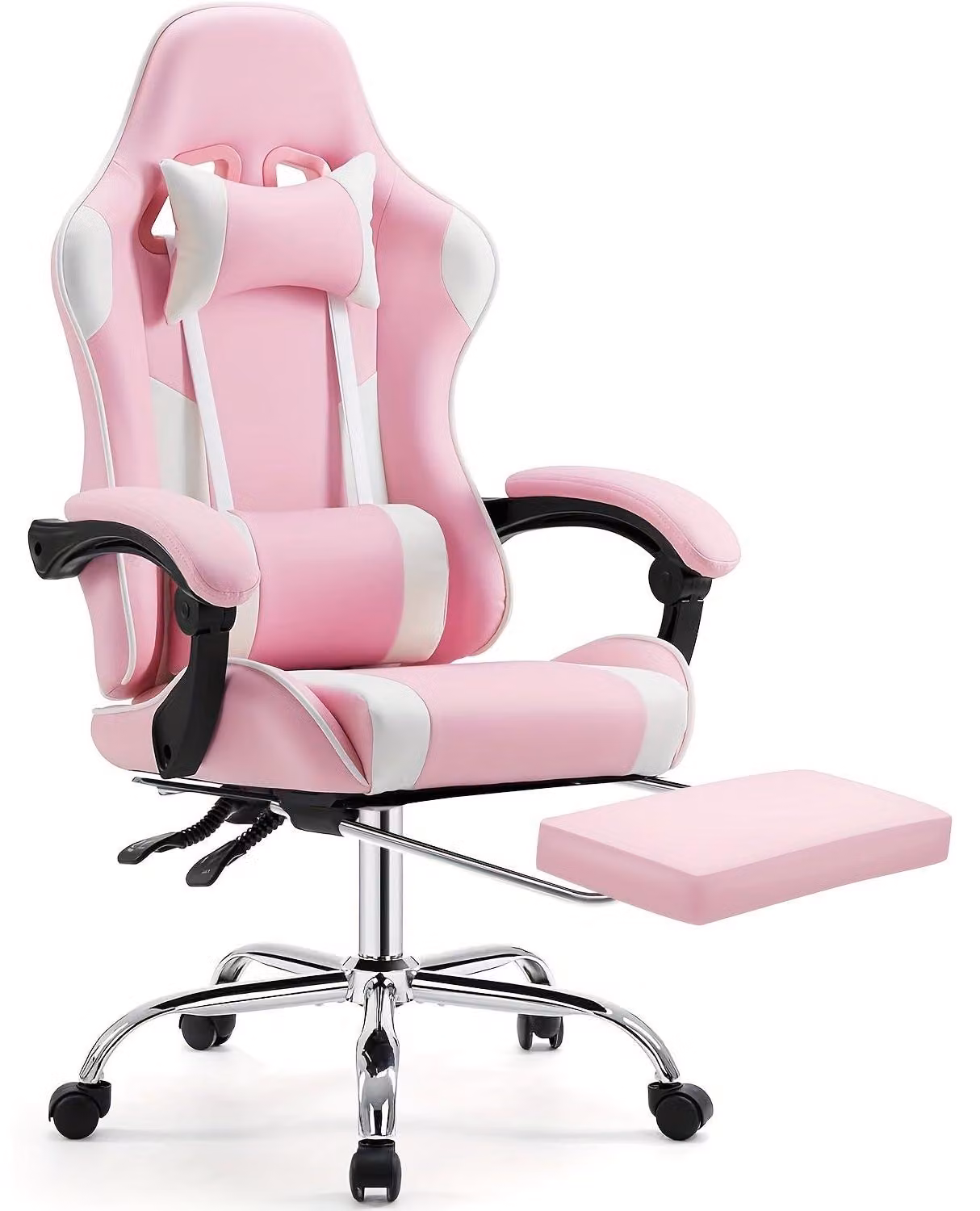 Sedia da gaming - Sedia da ufficio - Sgabello da gaming - Sedia da computer - Sedia da lavoro - Design ergonomico - Imbottitura in memory foam