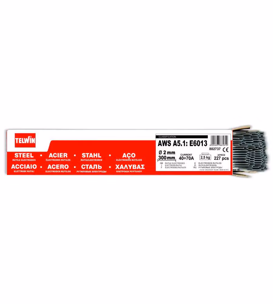Telwin Elettrodi per Saldatura Rutili - Grigio - 2mm 2,5kg
