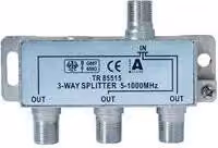 Serie F; distributore master a 3 vie; 5-2400 MHz DC 85dB