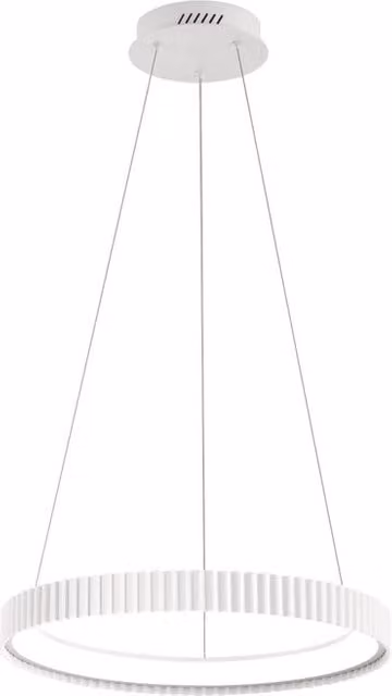 Lampadario LED Nike design bianco rotondo in alluminio Ø49cm 5840 lumen