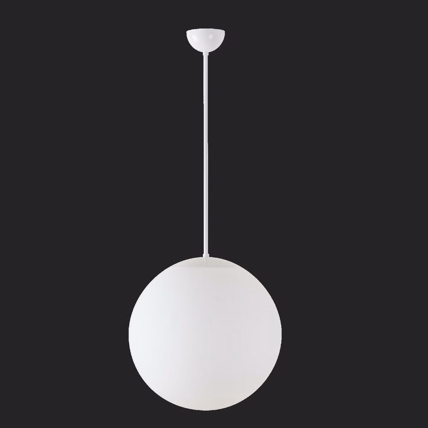 OSMONT ADR68804 ADRIA P3 apparecchio a sospensione in vetro bianco IP40 4000 K 27W LED combinazione di emergenza 1 h
