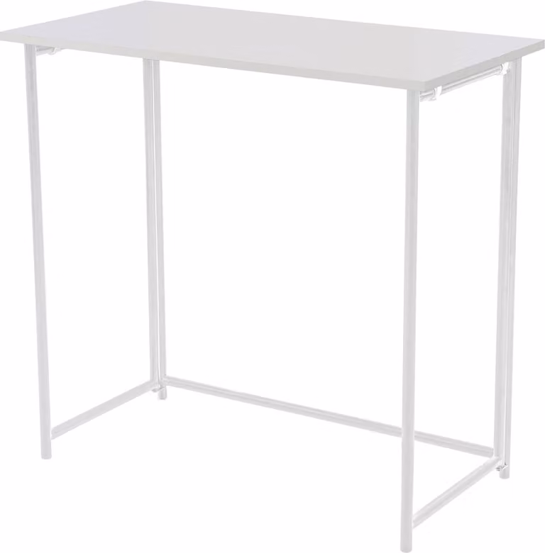 SVITA Desk Folding Narrow Scrivania multiuso salvaspazio 80x40x76cm Bianco