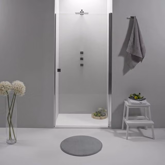 PORTA DOCCIA NICCHIA ELITE 90 CM BATTENTE TRASPARENTE
