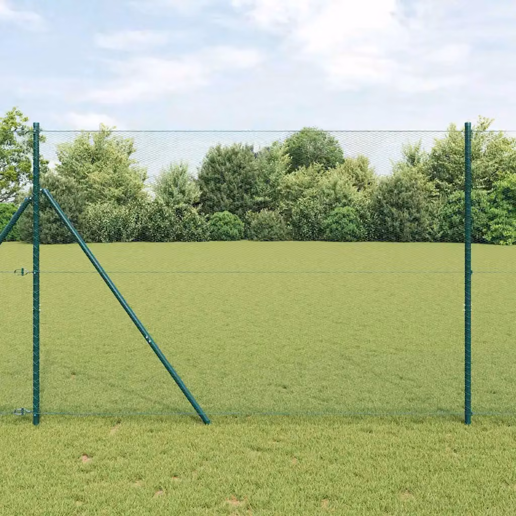 Recinzione Esagonale vidaXL in PVC Verde, H: 1,6 m x L: 25 m