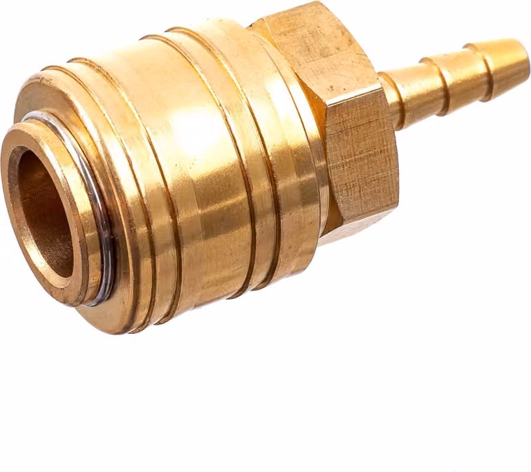 Raccordi Rapidi Pneumatici Con Attacco Femmina Per Tubi Flessibili 6 Mm, Tipo Tedesco, Ottone