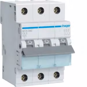 Interruttore Hager LS a 3 poli, 6 kA, C-0,5 A, 3 M, MCN300