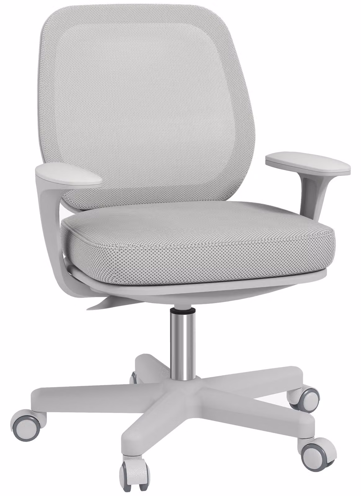 Sedia da ufficio Vinsetto, sedia da scrivania ergonomica con funzione girevole, grigia