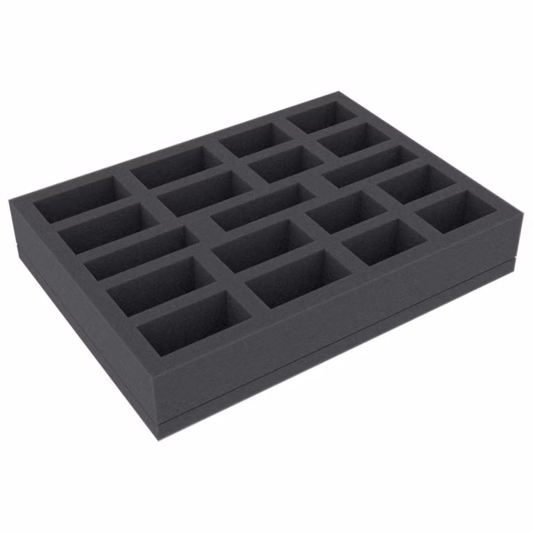 Inserto in schiuma 230x170x40 mm per giochi da tavolo e miniature