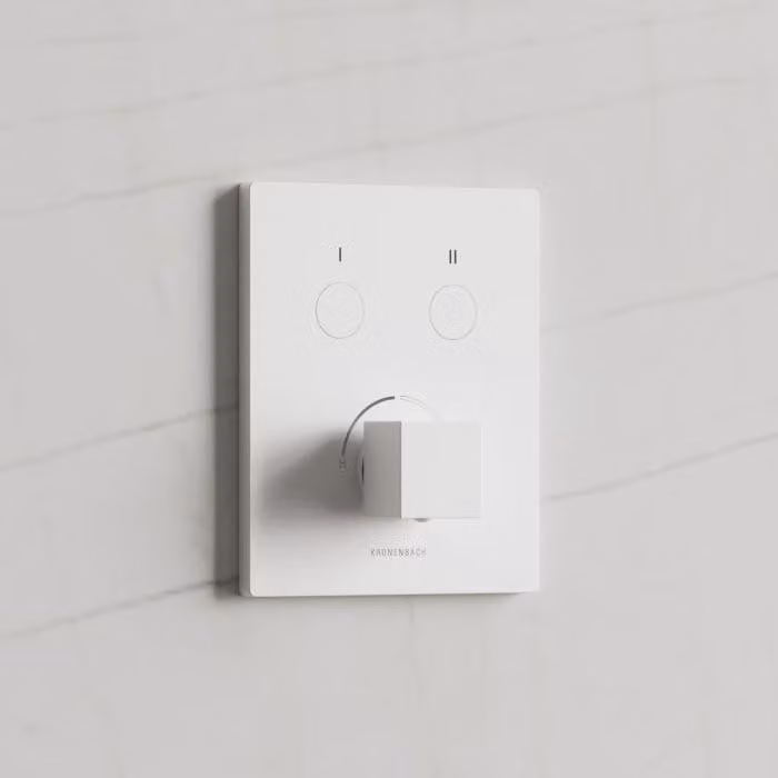 Miscelatore da incasso Kronenbach Smart Push per 2 uscite, modello angolare