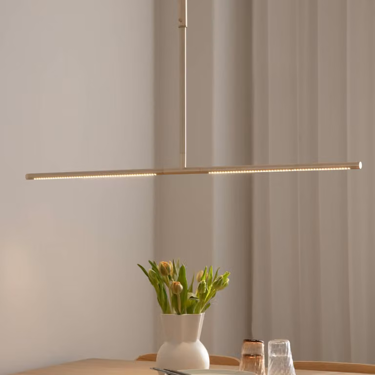 UMAGE Lampada a sospensione Omni, dimmerabile, Ottone / Oro, Soggiorno / Sala da pranzo, Alluminio, Design, Lampada a sospensione