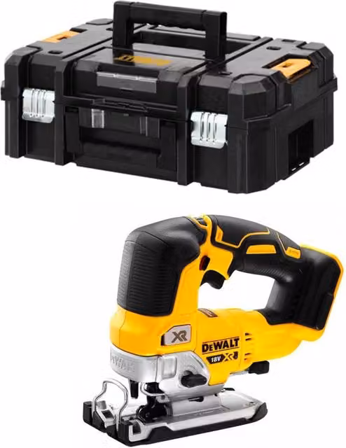 Seghetto Alternativo DeWalt DCS334NT Giallo con Contenitore TSTAK II