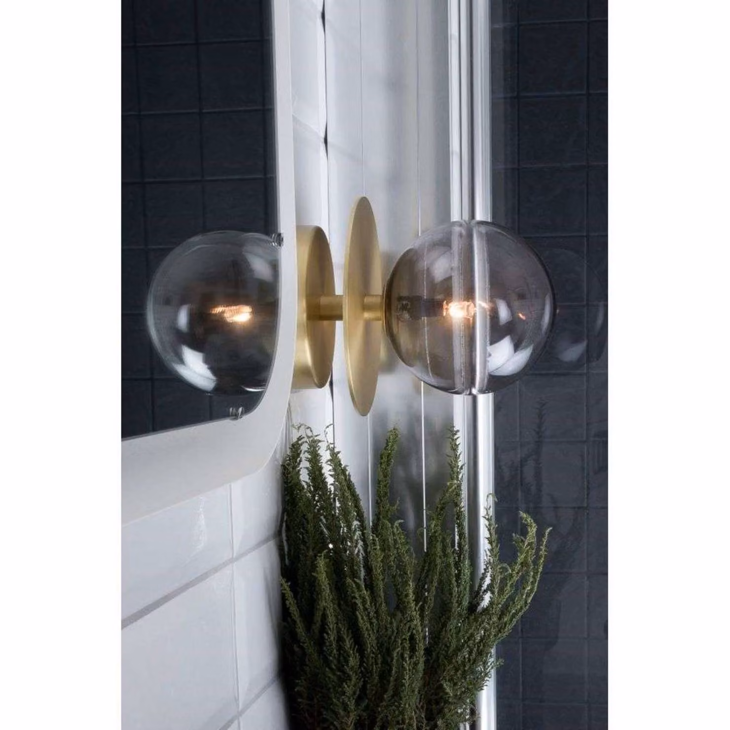 Globen Lighting Applique da parete ART DECO, dimmerabile, Ottone / Oro, Soggiorno / Sala da pranzo, Metallo, Design, Applique