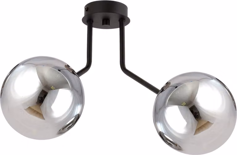 Lampada da soffitto Emibig 2xE14 40W NOVA 2 NERO/GRAFITE 1140/2
