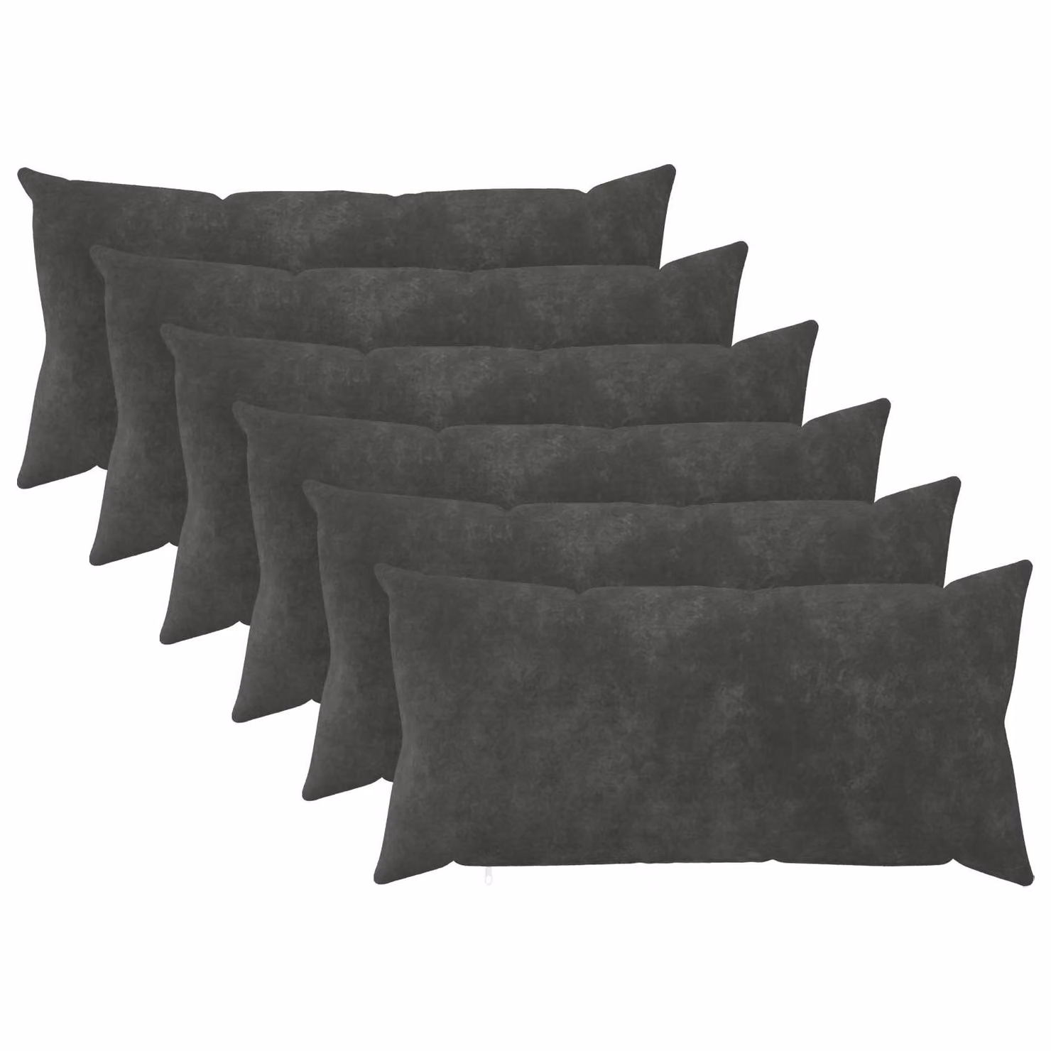 Set di 6 cuscini vidaXL HEERLEN in microfibra color antracite