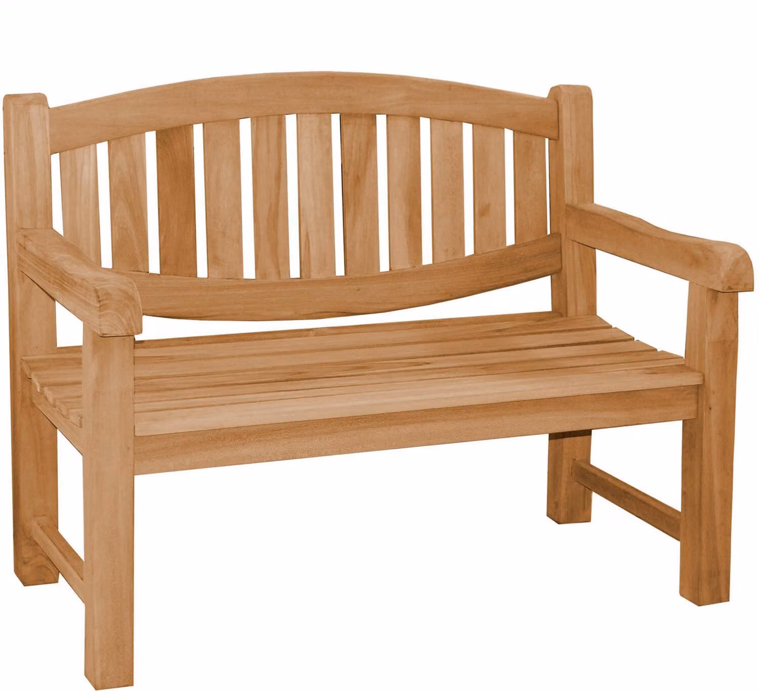 Teakholz Bank Extra Stark Bergamo Massivholz Wetterfest 120cm