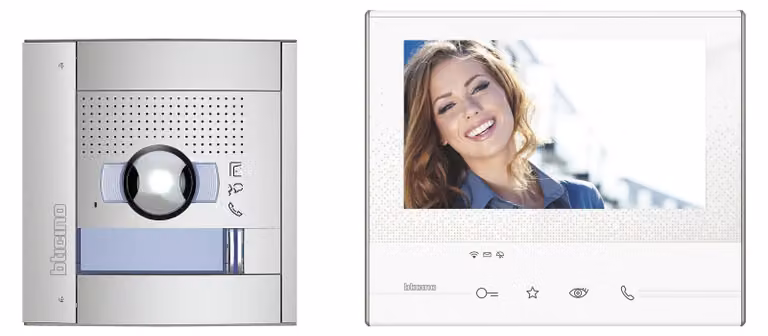 Set video BTICINO Flex’ONE, posto esterno SFERA, CLASSE300 X13E, a 2 fili, grigio/bianco, 1 pz.