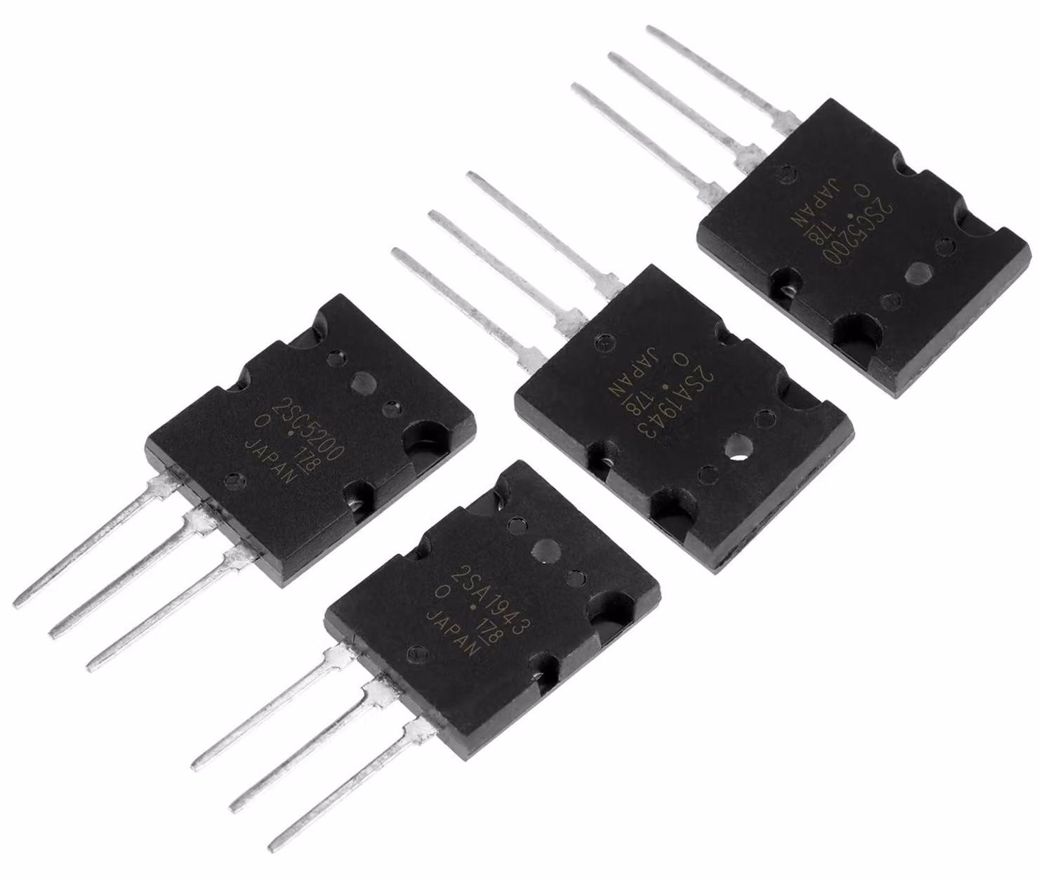 Transistor audio 2SC5200/2SA1943, 5 coppie, 10 pezzi, silicio