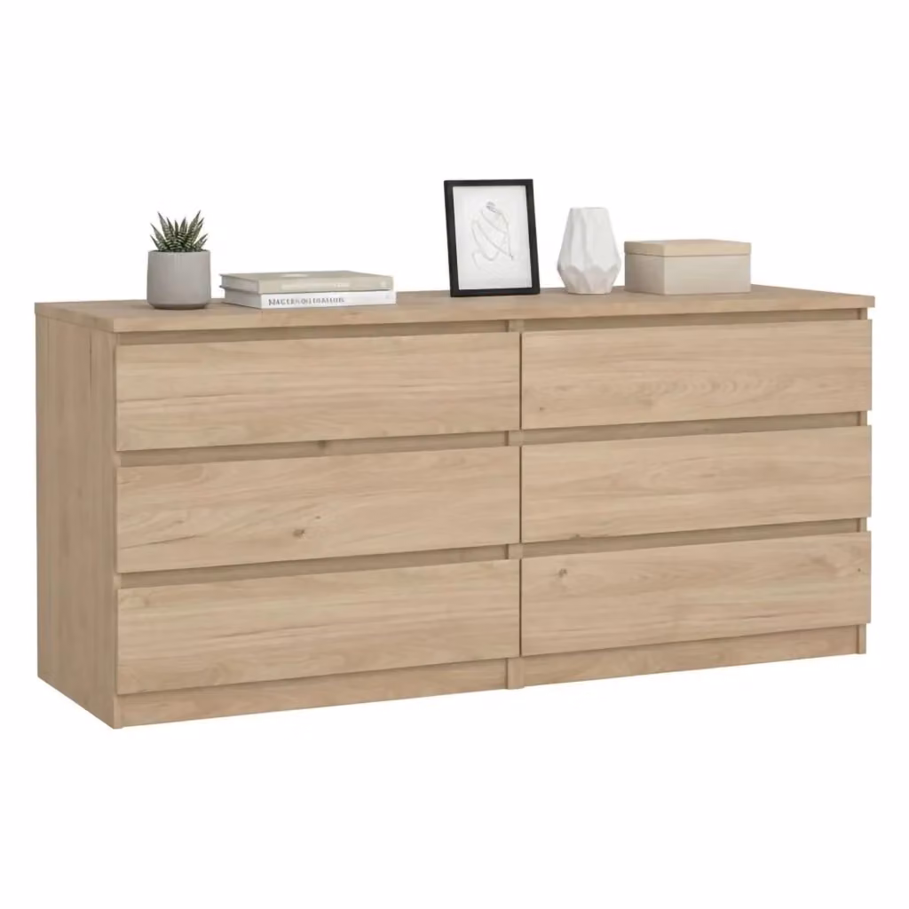 Credenza Joyce DMORA in Rovere, Buffet e Madia da Soggiorno o Cucina, L: 154 cm, P: 50 cm, H: 68 cm – 2