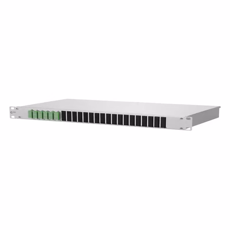 Metz Connect OpDAT fix pannello di giunzione 6xSC-D APC (verde), OS2, grigio 150259F206-E