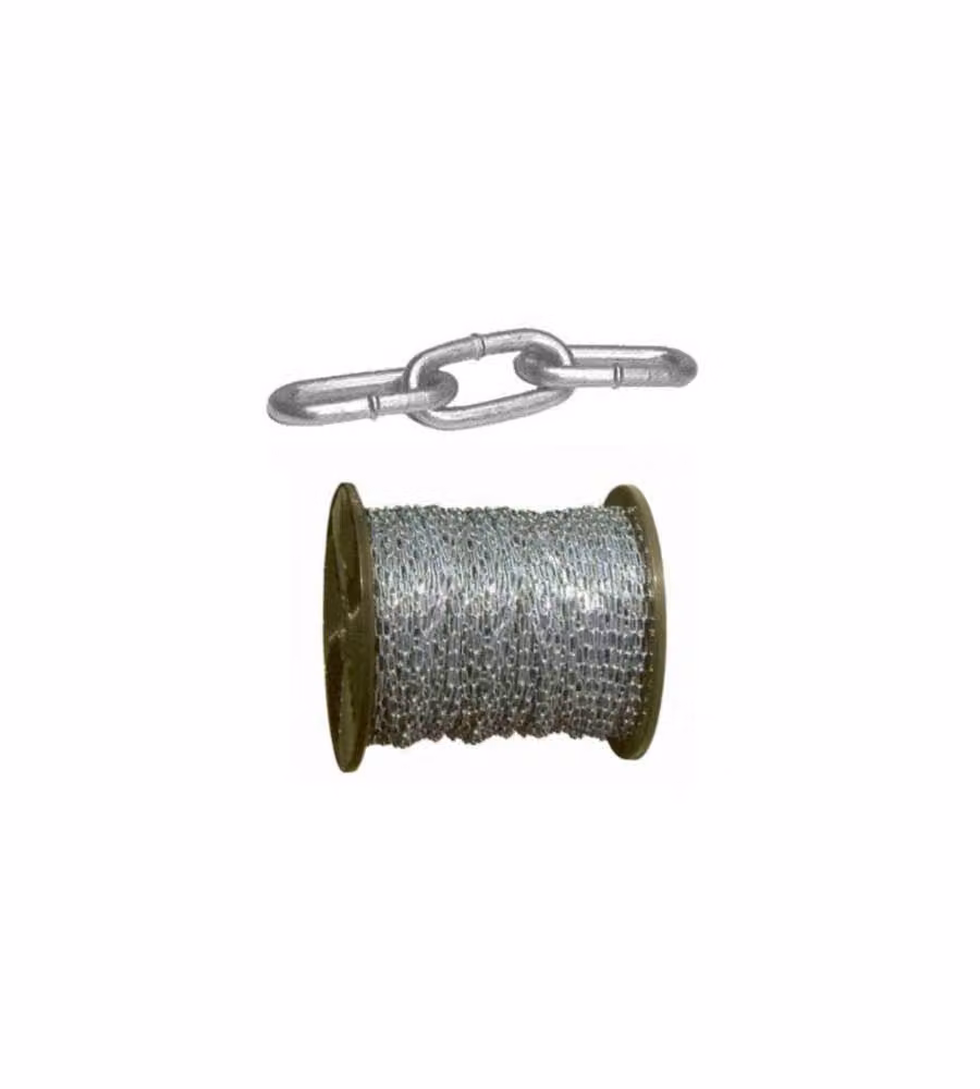 Catena Genovese Aref in acciaio zincato argento, Larghezza: 24 mm, Lunghezza: 6,5 m