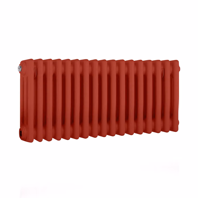 Radiatore Orizzontale a Colonne (3 Colonne) 300mm x 785mm - Rosso (Siamese Rosso) - Regent