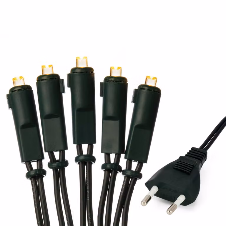 catena luminosa mini a LED da 30 pezzi, bianco caldo, per interni, spina UE