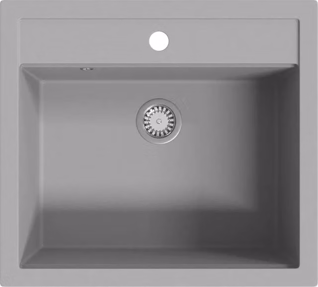 Lavello da Cucina in Granito Vasca Singola Grigio CFW4670606