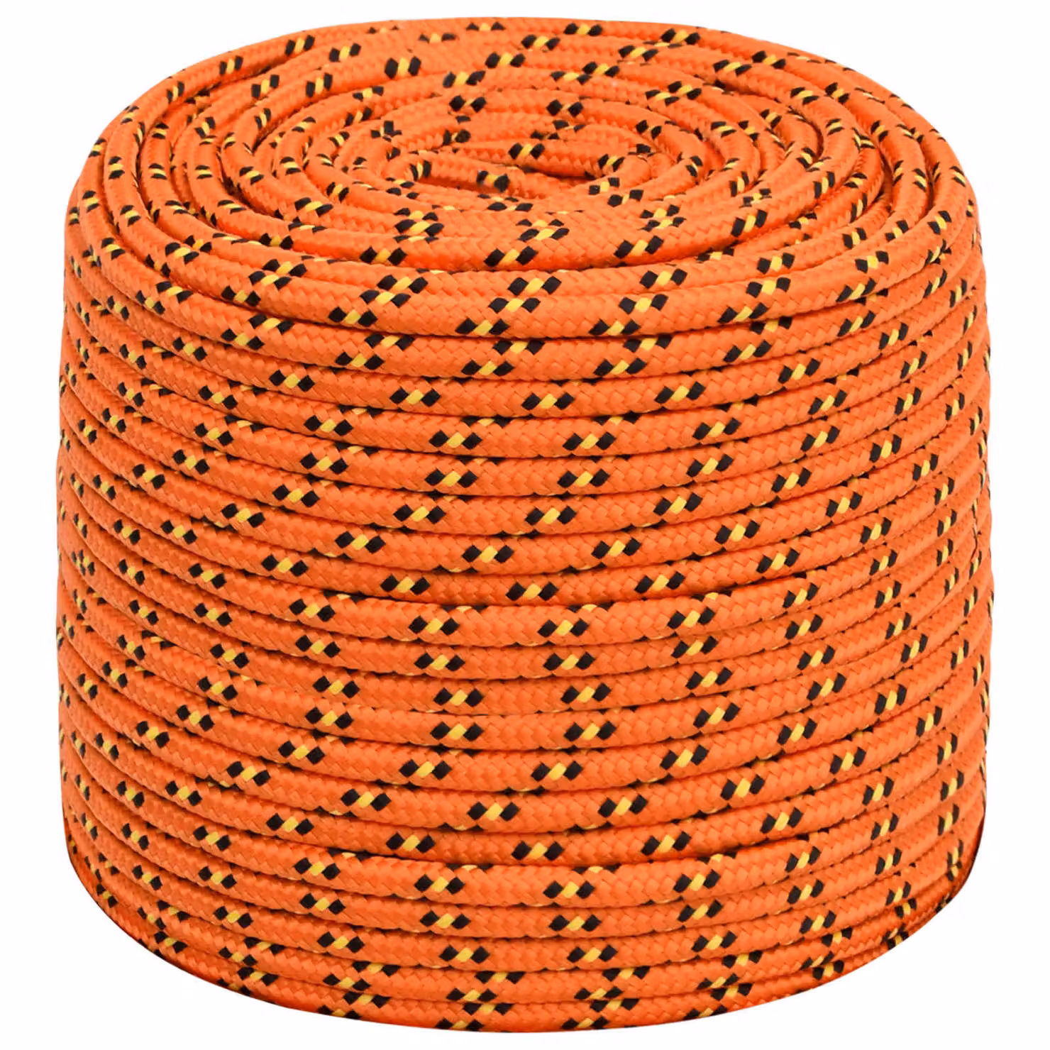 vidaXL Corda multiuso in plastica arancione da 8 mm, lunghezza 500 m