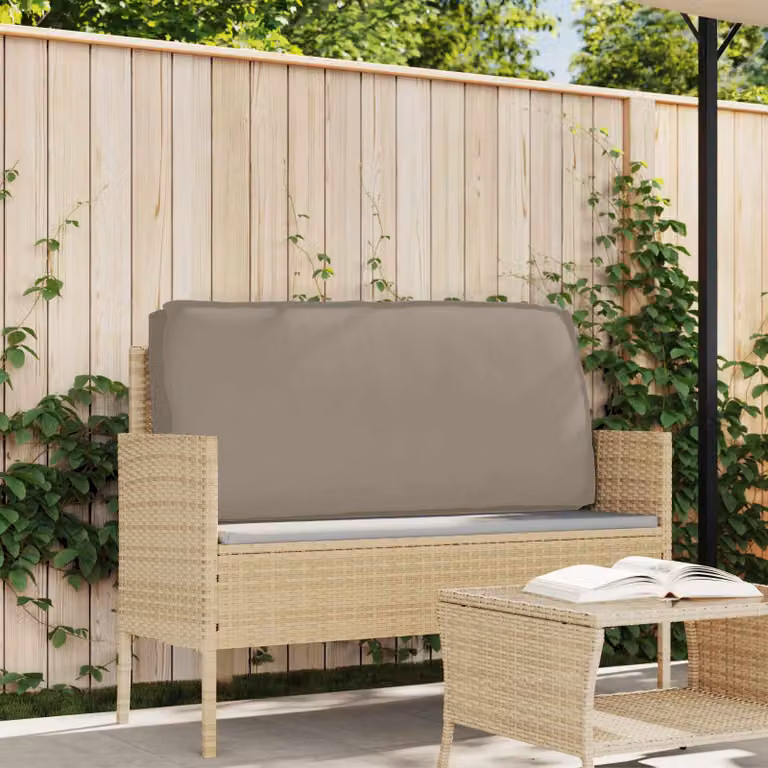Cuscino in tessuto Oxford vidaXL impermeabile, disponibile in beige o grigio, L 120 x P 60 x H 12 cm