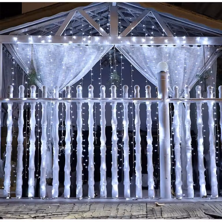 Illuminazione a pannello per tende, dimensioni 2x2 metri, luce bianca fredda, alimentazione a batteria