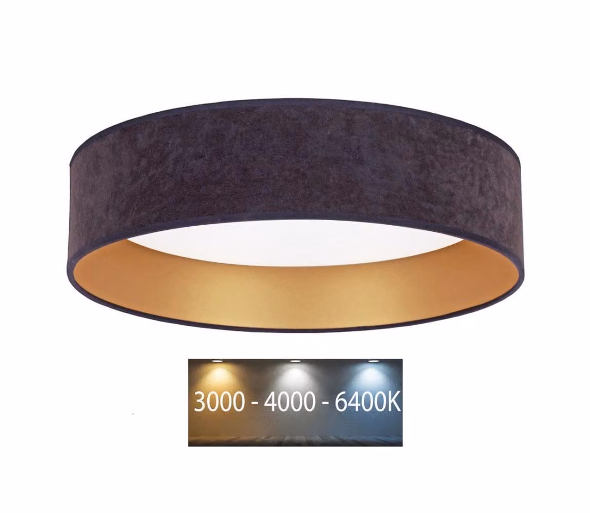 Brilagi - Plafoniera LED VELVET LED/24W/230V 3000/4000/6400K grigio/oro