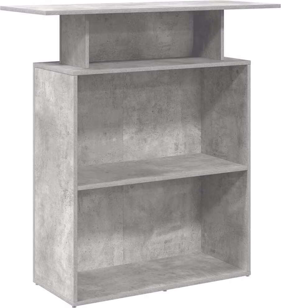 Banco Reception Grigio Cemento 100x40x104 cm Legno Multistrato