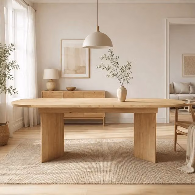 Tavolo da pranzo allungabile 160/200 x 90 cm in MDF; rovere; piano da 18 mm