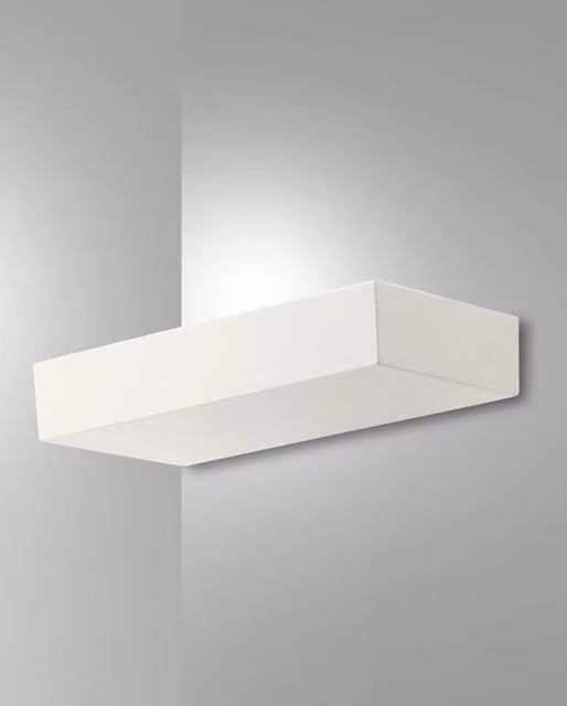 Emma Lampada da Parete LED 27W 3000K 2250lm Alluminio Bianco 28x16,5x5cm - Applique di Design Moderno per Illuminazione Interna Dimmerabile
