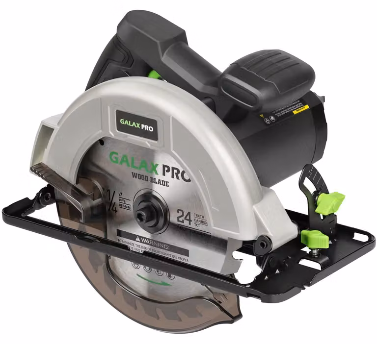 Sega circolare da 1400 W - Lama da 185 mm - Adatta per legno e PVC