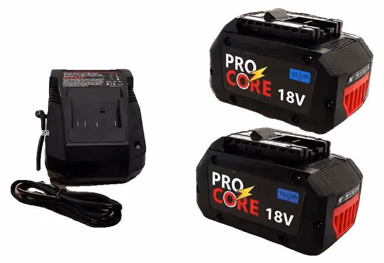 Batterie di ricambio, capacità 10,0 Ah, ampia compatibilità, caricabatterie da 10,0 Ah x 2, quantità: 1