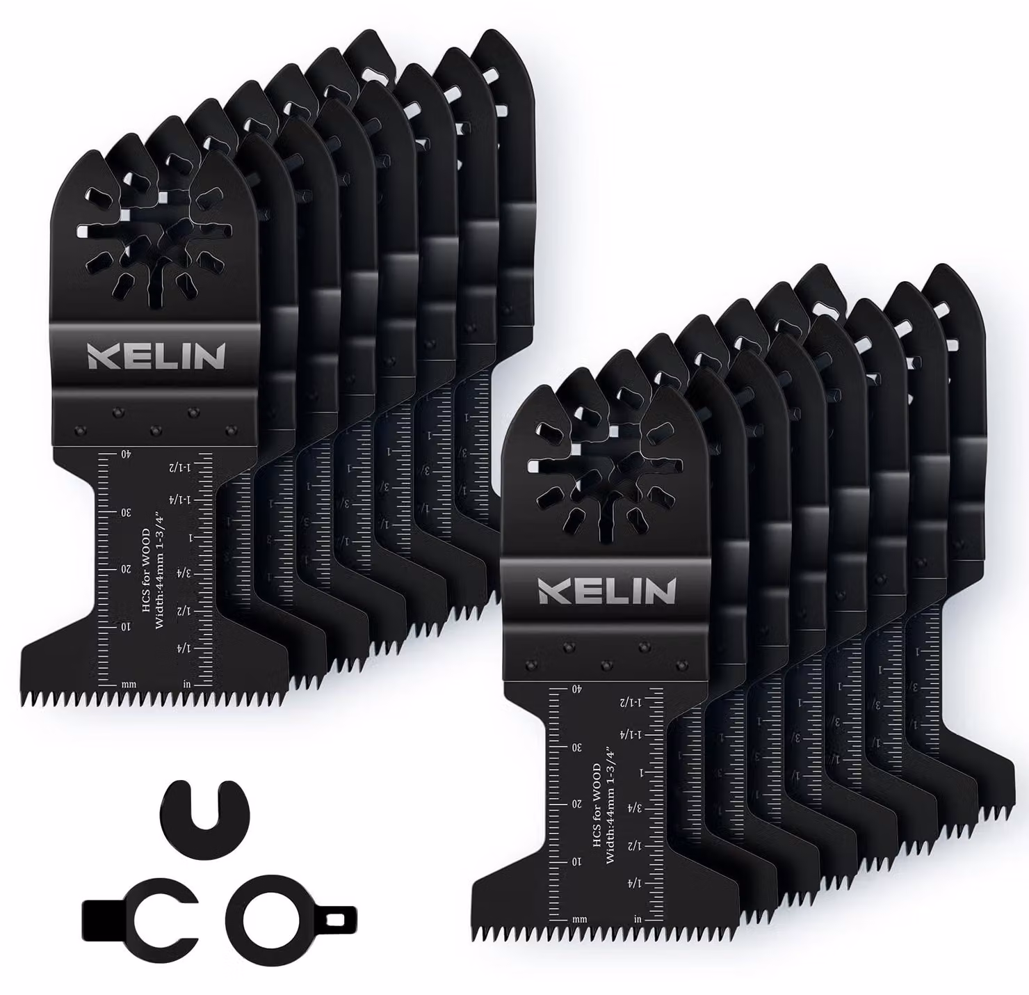 Set di 16 lame multifunzione per seghe, con dentatura giapponese