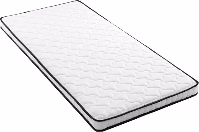 Materasso ergonomico a molle insacchettate CIPACHO bianco L: 90 cm, P: 190 cm, H: 3 cm