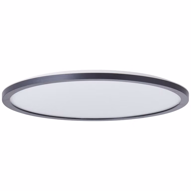 BRILLANTE pannello da superficie 42cm Brennan nero IP44 22 Watt LED dimmerabile integrato