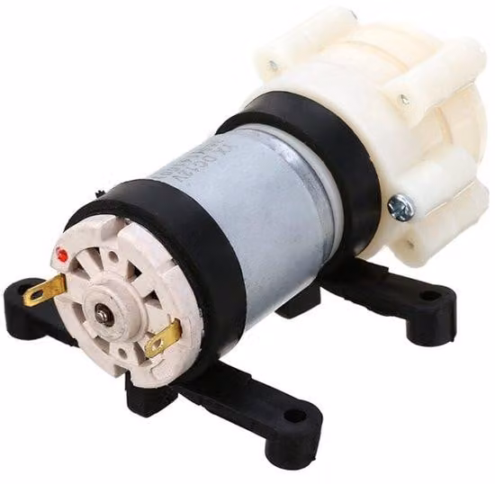 Mini pompa per la depurazione dell'acqua - Pompa con micromotore 6V-12V - Pompa autoaspirante raffreddata ad acqua 385 - Mini pompa aspirante a corrente continua 12V - Pompa a membrana silenziosa - Adatta per acquari
