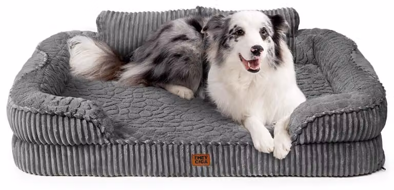 Elzusha - Cuccia ortopedica per cani, realizzata in memory foam, taglia media