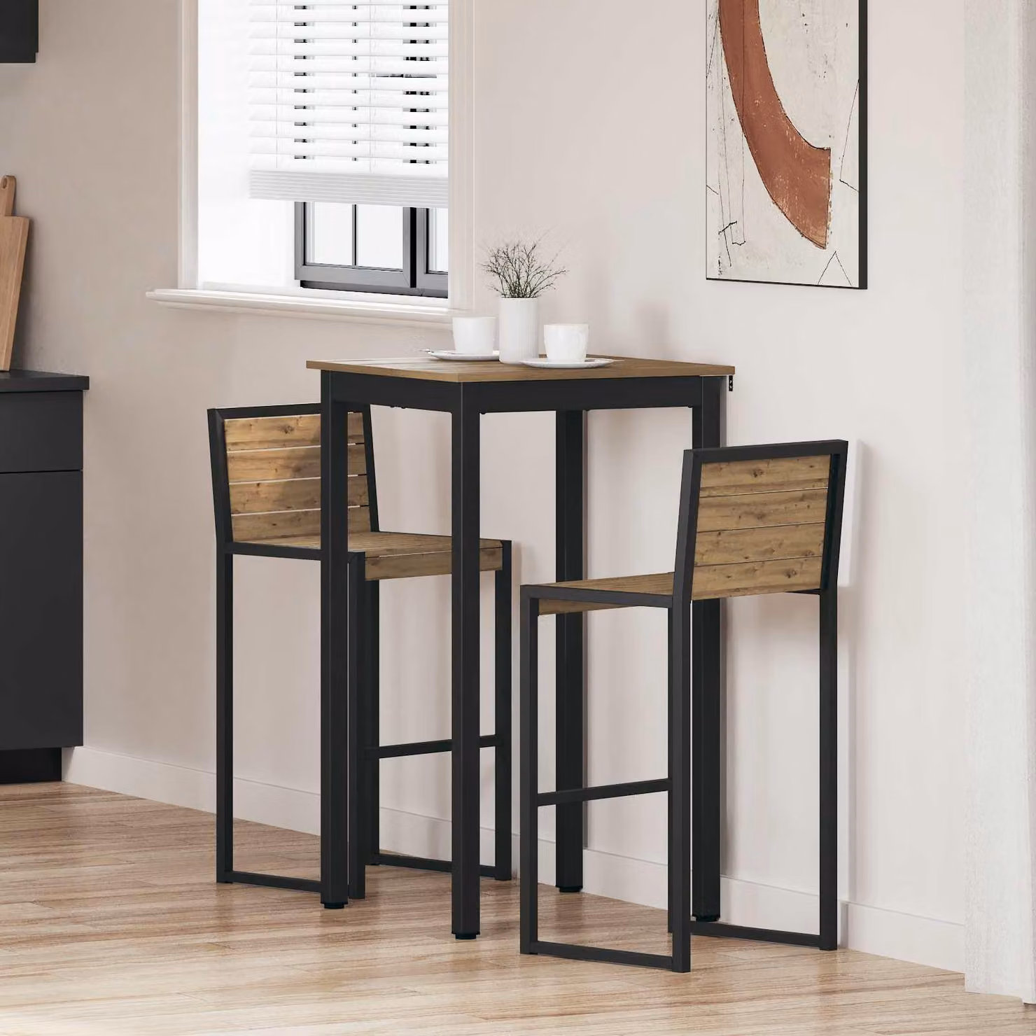 Maison Exclusive - Tavolino in legno composito, forma quadrata