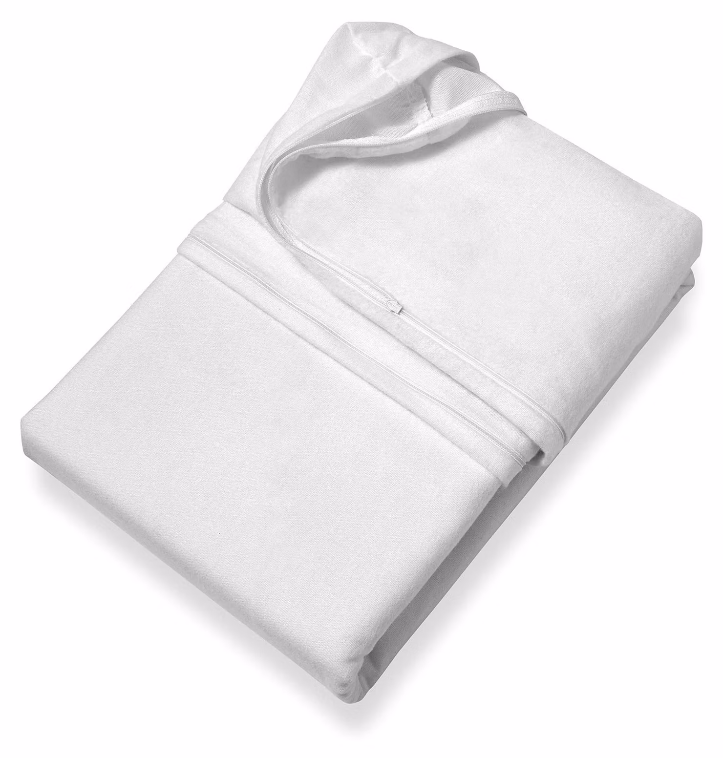 Coprimaterasso 90x200 cm, 100% cotone, bianco, traspirante