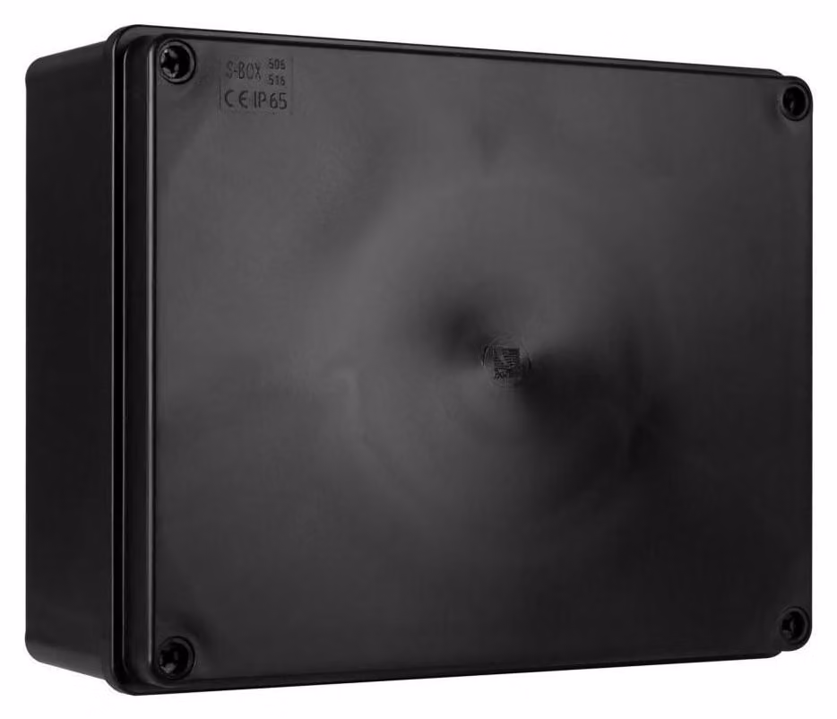 Pawbol | Scatola Di Installazione S-Box 516 - 240×190×90 mm - Nera - IP65 - Alta Resistenza - Montaggio Facile