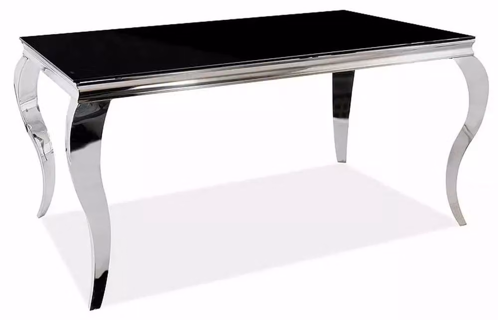 FURNLUX Tavolo da pranzo Prince, nero, 150 cm / Colore principale: / Dimensioni: