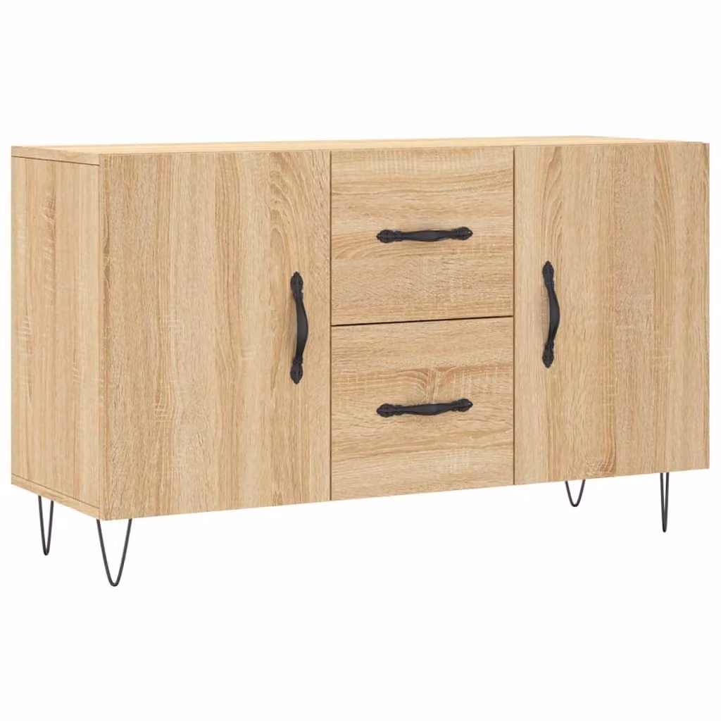 Credenza Rovere Sonoma 100x36x60 cm in Legno Multistrato