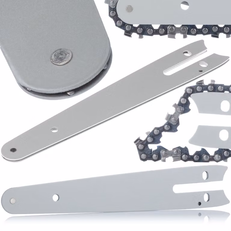 Rosfix Barra di Guida da 6" per Mini Motosega a Batteria - Lunghezza 18,5 cm | Passo Catena da 1/4", Larghezza Scanalatura 1,3 mm | Acciaio