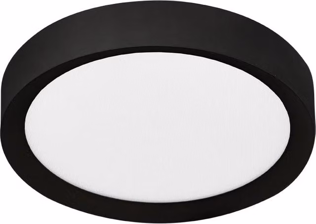 PLATE – Plafoniera LED da Soffitto 40W IP54 CRI90, CCT Switch 2700-3000-4000K, Struttura in Alluminio Nero - Rossini Illuminazione